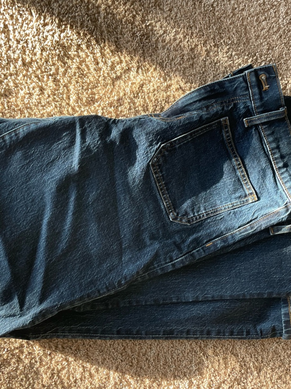 J. Crew Wide-Leg Jeans in Dark Blue Denim